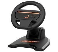 Subsonic - Volante da corsa per Joy-Con Nintendo Switch e Switch 2 - Volante pieghevole con supporto e ventosa compatibile con Joycon Switch e Switch 2 - Nero