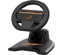 Subsonic - Volante da corsa per Joy-Con Nintendo Switch e Switch 2 - Volante pieghevole con supporto e ventosa compatibile con Joycon Switch e Switch 2 - Nero
