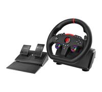 Subsonic - Volante Superdrive 270 GT - Volante da corsa LED con doppio stick, rotazione a 270°, con pedali e paddle al volante. Per Switch 2 / Switch, PS4, PC e Xbox - Nero