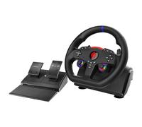 Subsonic - Volante Superdrive 270 GT-5 - Volante PS5 e PC, doppio stick LED, rotazione 270°, con pedali e paddle al volante. Compatibile con PS5 e PC - Nero