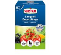 Substral Fertilizzante a lungo termine per frutta e verdura, per pomodori, zucchine, peperoncini, frutta, bacche, ecc., 750 g, verde