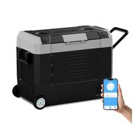 SubSun Frigorifero elettrico per auto, 58QT, congelatore portatile 12 V/24 V CC e 110-240 V AC, raffreddatori a spina per veicoli con ruote, frigorifero per auto da 12 Volt --15,6 °C ~ 20 °C