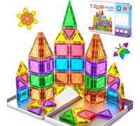 Subtail 54PCS Costruzioni Magnetiche da Viaggio Mini Giochi Magnetici per Bambini Bambina 3 4 5 6 7 8 Anni Magnetic Tiles Giocattoli Magnetici Viaggio Ragazzi Ragazze 3+ Anni Compleanno Natale