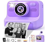 Subtail Fotocamera istantanea per bambini, 1080P, fotocamera istantanea per bambini, fotocamera digitale per selfie con 32 GB, giocattolo di compleanno a partire da 3, 4, 5, 6, 8, 7, 9, 10, 11 anni