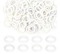 SUBTAVIK 100 Elastici per Capelli Neonata, Bianchi, Morbidi, Accessori Capelli per Bambine, Neonati, Ragazze