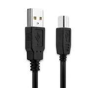 subtel 1x USB B Cavo dati compatibile con Rode NT-USB, Podcaster | 2.0, 3m, PVC, nero per Rode NT-USB, Podcaster