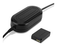 subtel Alimentatore ACK-E12 compatibile con ca. 3m + DC Coupler accu Adattatore, Alimentazione da corrente di rete Accoppiatore CC, dummy battery