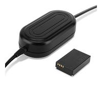 subtel Alimentatore ACK-E15 (CA-PS700 + DR-E15) compatibile con ca 3m + DC Coupler accu Adattatore, Alimentazione da corrente di rete Accoppiatore CC, dummy battery