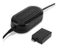 subtel Alimentatore ACK-E8 (CA-PS700 + DR-E8) compatibile con ca. 3m + DC Coupler accu Adattatore, Alimentazione da corrente di rete Accoppiatore CC, dummy battery