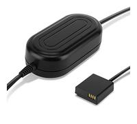 subtel Alimentatore DMW-AC8 + DMW-DCC11 Compatibile con Leica D-Lux Lumix DMC-LX100 DmC-GX7 GX80 DMC-TZ80 3m + Adattatore CC Batteria fittizia Adattatore di Alimentazione da Corrente di Rete 16.8W