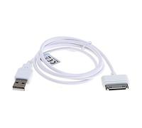 subtel Cavo USB 2.0 compatibile con Apple iPad 1 Gen. - A1219 / A1337 / iPad 2 Gen. - A1395 / A1396 / A1397 / iPad 3 Gen. ricarica cavetto dati per tablet con porta 30 Pin Dock Connector 1m in bianco