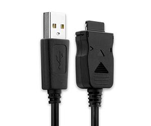 subtel Cavo USB del tipo Connector compatibile con Samsung SGH-T100, SGH-D500, SGH-D600, SGH-E700, SGH-A800 cavetto per telefono smartphone 1m in nero per cellulare