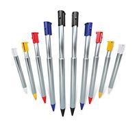 subtel Set 10x pennini capacitivi telescopici, Regolabili in Lunghezza compatibili con Nintendo 3DS s’inseriscono Bene nel Foro per la Penna, Stylus Pen Touchscreen