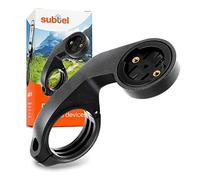 subtel Supporto manubrio bici Staffa per GPS e ciclocomputer - compatibile con Garmin Edge 1040, 1030, 1000, 830, 820, 800, 530, 520, 500 - per manubri Ø 25mm a 35mm - Nero