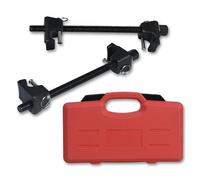 SUBTLETY Set di 2 tenditori a molla per auto in acciaio da 300 mm, set di ammortizzatori professionali con scatola di immagazzinaggio e spilla di sicurezza, tenditore di montaggio tuning, set di molle