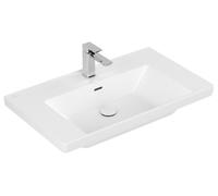 Subway 3.0, lavabo pour armoire de Villeroy & Boch, 1 trou pour robinet, avec trop-plein, non rectifié, 800x470mm, 4A7080RW, 4A7080RW, Colorazione: Bianco pietra ceramicaPiù