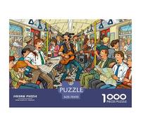 Subway Rush Hour Rampage Puzzle in Legno Impermeabile DIY Puzzles Da 1000 Pezzi Regali Per Adulti Divertenti Giochi Educativi