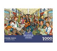 Subway Rush Hour Rampage Puzzle in Legno Impermeabile DIY Puzzles Da 1000 Pezzi Regali Per Adulti Sfidanti E Rompicapo Per Decorazioni Domestiche