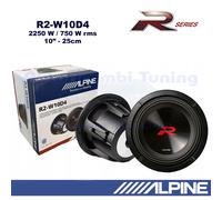 Subwoofer ALPINE R2-W10D4 10" 25cm 2250W 750Wrms Doppia bobina 4+4 Ohm