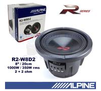 Subwoofer ALPINE R2-W8D2 8" 20cm 1000W 350Wrms Doppia bobina 2+2 Ohm