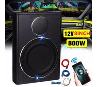 SUBWOOFER AMPLIFICATO ATTIVO CASSA BASS REFLEX SOTTO SEDILE AUTO TUNING 800W，8“