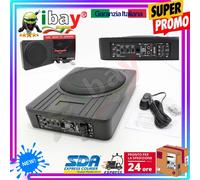 Subwoofer Amplificato Attivo Sub Woofer per Auto Ultra Piatto sotto sedile baule