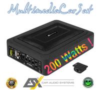 Subwoofer Auto Slim Sotto Sedile ESX Amplificato Attivo 20 cm 8" 200 Watts Q168A