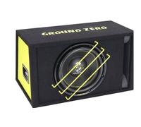 Subwoofer Ground Zero GZRB 30SPL in cassa reflex Potenza 1350 Watt sub auto BOX