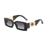 SUBX Occhiali da Sole rettangolari Uomo Donna Metal Trend Logo Designer di Marca Occhiali da Sole di Lusso-C3