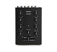 SubZero Mini Mixer DJ da Tavolo 2 Canali con Crossfader | EQ 2 bande fisso per canale con guadagno 30dB, compatto e portatile a soli 0,42kg, design robusto per la strada