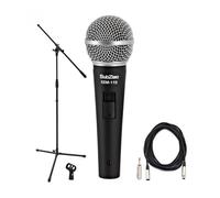 SubZero SZM-11S Microfono con Interruttore, Asta Inclusa | Per palco e studio, interruttore accensione/spegnimento, gamma di frequenze dettagliata, contorno su misura per ogni voce