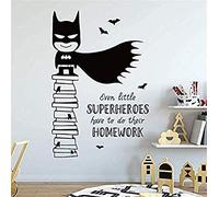 SucAda - Adesivo Murale Crushed Batman Superman per la Camera dei Bambini 58 * 87 cm