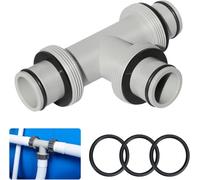 SUCANY 38 mm Connettore Tubo Piscina,Applicabile per Connettore Tubo Piscina Ø38 mm,per Intex, Bestway, Coleman Pool Adapter