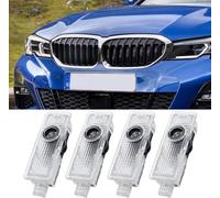 SUCANY Compatibile con Luci Proiettore Porta,Per BMW 1 2 3 4 5 6 7er M GT X1 X3 X4 X5 X6 Serie,illuminazione Sottoscocca Auto, Luce LED di benvenuto Proiettore Logo (4 Pezzi)