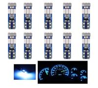 SUCANY T5 LED Lampadine,2721 27 37 286 PC73 PC74 Lampadina,12V 300LM 0.6W 9SMD 3014 Chips,Adatto Per Gli Strumenti Automobilistici E Gli Indicatori Del Cruscotto (Cielo Blu - 10 Pezzi)
