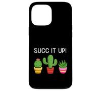 Succ It Up, Divertente Cactus Succulento Aloe Plant Lover Pun Tee Custodia per iPhone 13 Pro Max