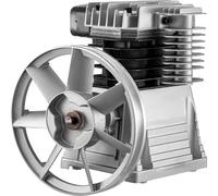 SucceBuy 2.2KW Teste del compressore d'aria 12CFM Doppio cilindro 3 HP Pompa ad aria a pistone monostadio 1300 giri/min per macchine per l'industria agricola