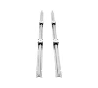 SucceBuy 2 pezzi di guide lineari SBR12 SBR16 SBR20 SBR25 800-2200 mm e 4 blocchi cuscinetto UU for movimento fluido for mulini fai da te(SBR20 1800MM)