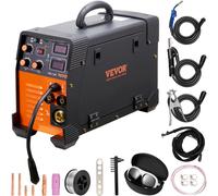 SucceBuy 3 in 1 Saldatrice MIG 160/200/250 Amp Saldatore ad arco MIG TIG 220V Ascensore Saldatore ad arco IGBT DC Saldatrice inverter