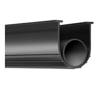 SucceBuy 3m 4.8m 6m Guarnizioni per porte del garage Fondo in gomma a forma di U + O Ring Porta del garage Guarnizione meteorologica Gomma universale resistente alle intemperie