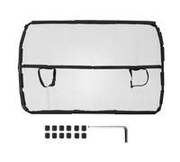 SucceBuy Barriera per auto per cani Divisore per auto per sedili anteriori Barriera per animali domestici per veicoli con rete trasparente Barriera per auto per cani universale