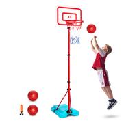 SucceBuy Canestro da basket regolabile per bambini 104-190CM Rack per bambini Outdoor Indoor Ball Sport Backboard Rim Shoot Giocattoli per bambini 104-190CM