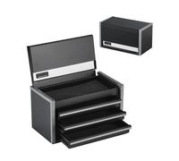 SucceBuy Cassetta degli attrezzi portatile da 8,6 pollici con 3 cassetti Cassetta degli attrezzi portatile con piedini e cuscinetto a sfera con verniciato a polvere per riporre gli attrezzi per garage