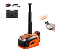 SucceBuy Cric per auto elettrica, cric a forbice elettrico regolabile 5T con luce LED e telecomando per camion SUV berlina