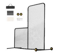 SucceBuy L Schermo da baseball per gabbia da battuta 7x7 piedi Schermo di sicurezza per softball Protezione per il corpo Schermo da battuta portatile con borsa per il trasporto