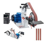 SucceBuy Levigatrice a nastro Lucidatrice a velocità variabile da 72 x 2 pollici Rettificatrice per lucidatura da 1500 W per la lavorazione dei coltelli