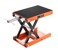 SucceBuy Martinetto per sollevamento a forbice per moto da 1100 libbre con ponte largo e perno di sicurezza Martinetto a forbice in acciaio adatto per moto