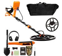 SucceBuy Metal Detector professionale ricaricabile 12" IP68 Bobina impermeabile 39-50 pollici regolabile + LCD 7 modalità per la caccia al tesoro