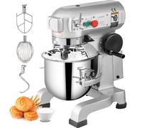 SucceBuy Miscelatore da cucina industriale 15QT 3 velocità di marcia (110/178/390 giri/min) Durevole 110 V Include ciotola in acciaio Frusta con gancio per impastare