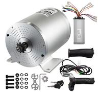 SucceBuy Motore elettrico DC senza spazzole con staffa di montaggio e controller 48V 2000W ad alta velocità a basso rumore per scooter Go-Karts E-Bike